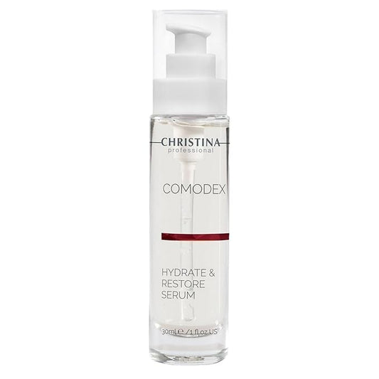 Christina Comodex Hydrate & Restore Serum with Hyaluronic Acid - 30ml - Facial Hydrating Serum to Regenerate & Rejuvenate - For Dehydrated Oily, Open Pores, Combination, & Nomal Skin