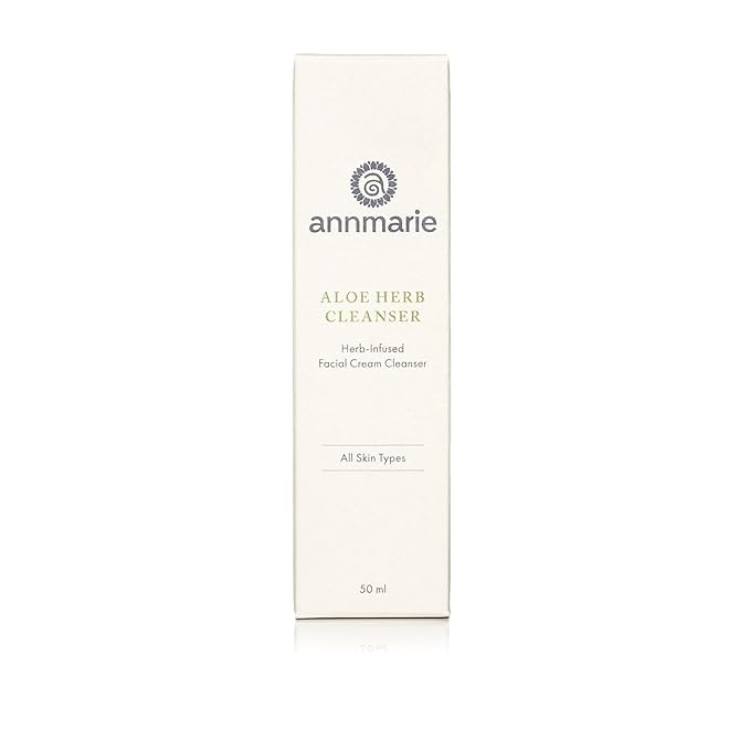 Annmarie Skin Care Aloe Herb Facial Cleanser - Gentle, pH-Balanced Cleanser with Aloe Vera, Coconut Oil & Calendula, Suitable for All Skin Types (50mL, 1.7 fl oz)