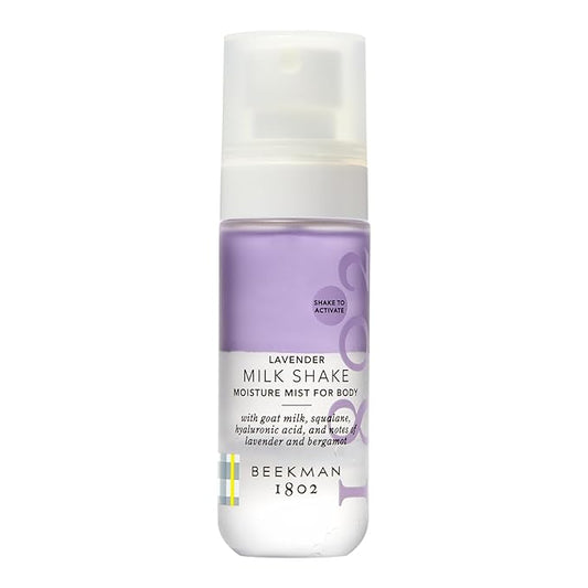 Beekman 1802 Milk Shake Body Mist - Lavender 2 fl oz - Hyaluronic Acid, Jojoba Oil, Instantly Moisturizes, Hydrates & Softens, Good for Sensitive Skin, Cruelty Free