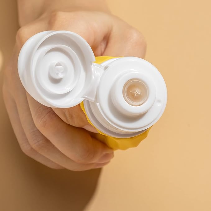 3oz Travel Bottles, Empty Squeeze Toiletries, Tsa Liquid Container, Leak Proof Traveling Size for Shampoo, Conditioner, Lotion (4PCS)