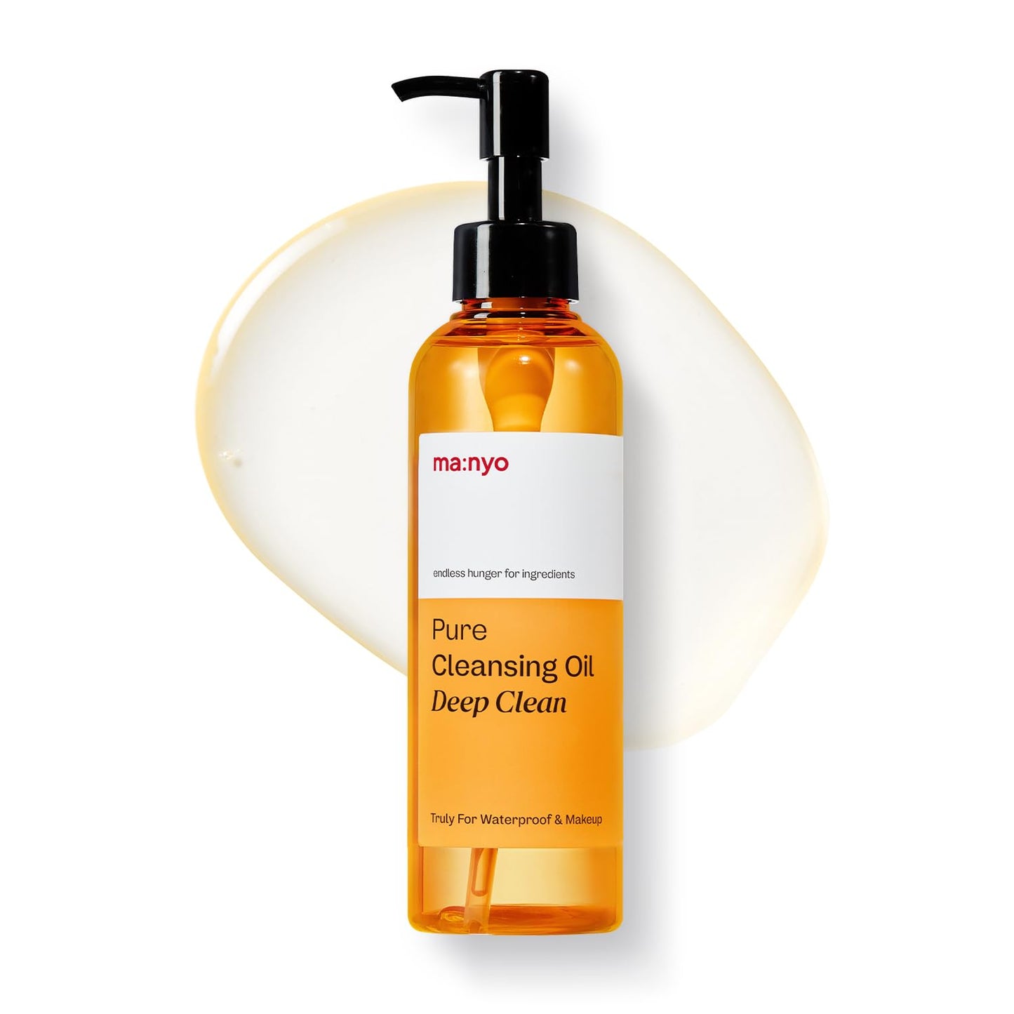 ma:nyo Pure Cleansing Oil 6.7 fl oz (200ml) Daily Makeup Remover & Blackhead melting with 14 Plant-Based Oils | Suitable for All Skin Types | Korean Skincare