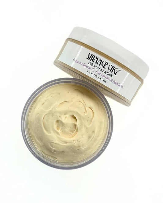 Bergamot Beurre Evening Face & Body Balm | Skin & Mind Skincare with Bergamot, Aloe, Shea & Mango Butters | Comforts & Hydrates | Promotes Relaxation for Radiant Skin | 1.5 oz