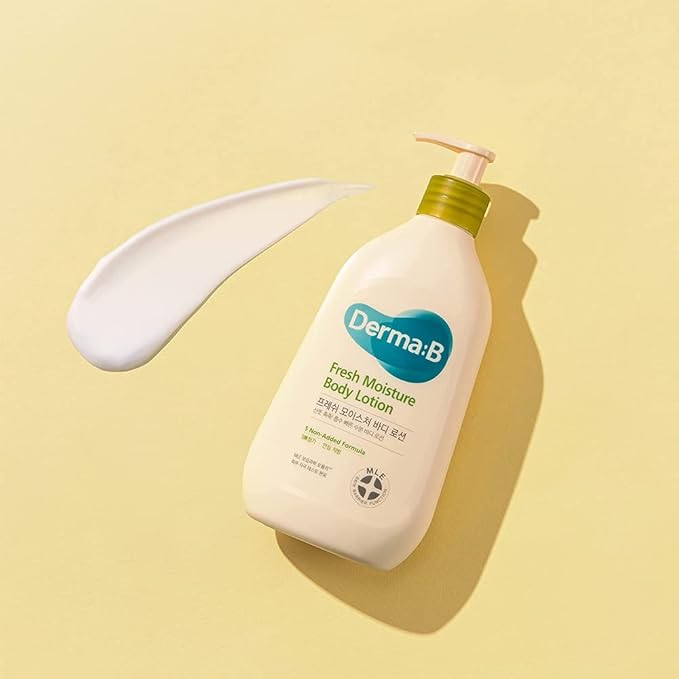 Derma B | Fresh Moisture Body Lotion | Lotion for Extremely Dry Skin | Intensive Skin Moisturizing | Fast-Absorbing & Long-Lasting Moisturizer | Natural Deodorant Cream | Body Care | 3.5 fl oz (400ml)