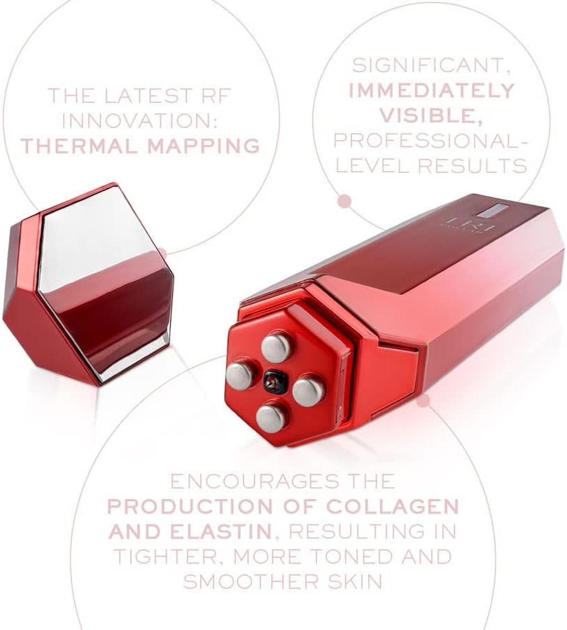 TriPollar Stop X Rose – Radio Frequency Skin Tightening Machine Face & Neck Professional Home RF Anti-Aging Device - Lift Toning Wrinkle Removal Radiofrecuencia Facial Thermal Mapping Algorithm