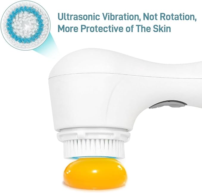 Brush Head Replacement Compatible with Clarisonic Mia 1, Mia 2, Mia Fit, 2 Pack, Radiance Facial Cleansing Brush Replacement Head