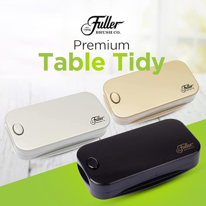 Fuller Brush Premium Table Tidy - Portable Handheld Crumb Remover Sweeps Crumbs & Dry Spills on Fabric Tablecloth Placemats & Tabletop Surfaces Comes in 3 Colors Available in Singles & Packs of 2 or 6