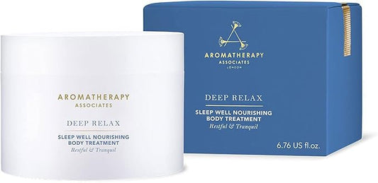 Aromatherapy Associates Deep Relax Body Treatment. Nourishing Body Cream for Soothed and Supple Skin. Made with Vetivert, Chamomile and Sandalwood Essential Oils (6.76 oz)