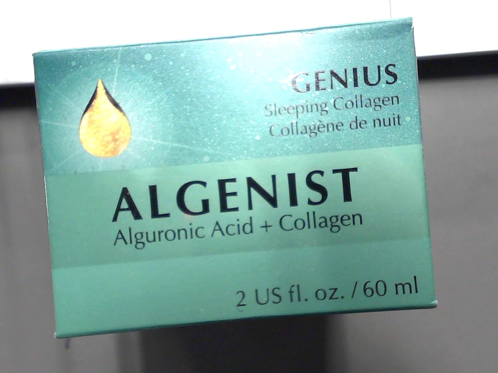 Algenist GENIUS Sleeping Collagen Night Cream - Firming Face Cream with Collagen, Collagen Amino Acids and Ceramides for a Visibly Smoother Complexion - Non-Comedogenic Skincare (2oz)