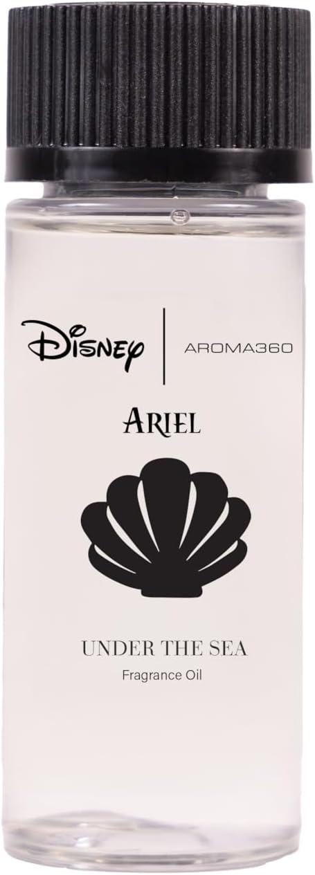 Aroma360 | Disney Under The Sea Fragrance Oil Blend | The Little Mermaid | Princess Ariel | Luxury Essential Oil Diffuser | Aromatherapy Scent Diffuser Oil | Bergamot, Ivy and Ocean 1.7 fl oz, 50 mL