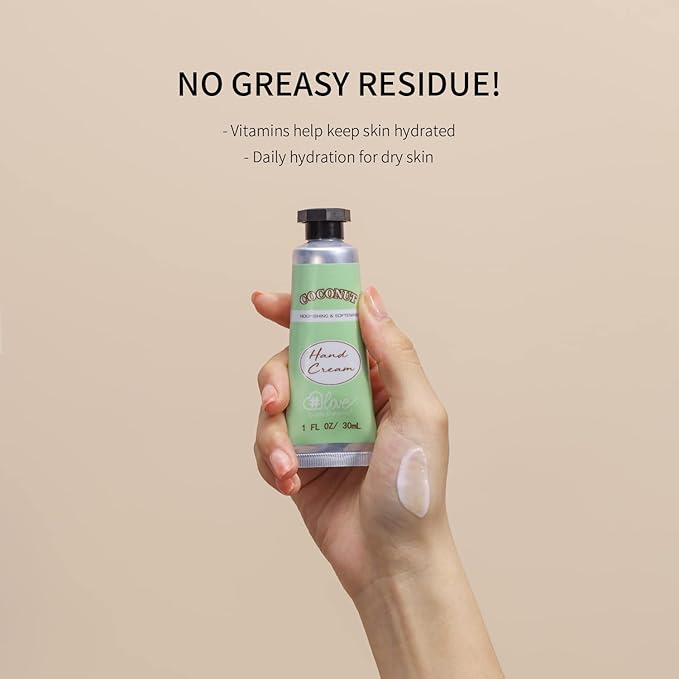 BODY & EARTH # LOVE Hand Cream Gift Set Hand Lotion Sets for Women Gift, Mothers Day Gifts for Mom Gifts, Pack of 6 Advanced Repair Hand Cream for Dry Hands Non-greasy Best Birthday Gifts for Women