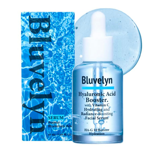 10-Layer Hyaluronic Acid Booster Serum – 100,000ppm High Concentration with Vitamin C – Deep Hydration & Brightening for All Skin Types, (50ml /1.69 fl.oz)