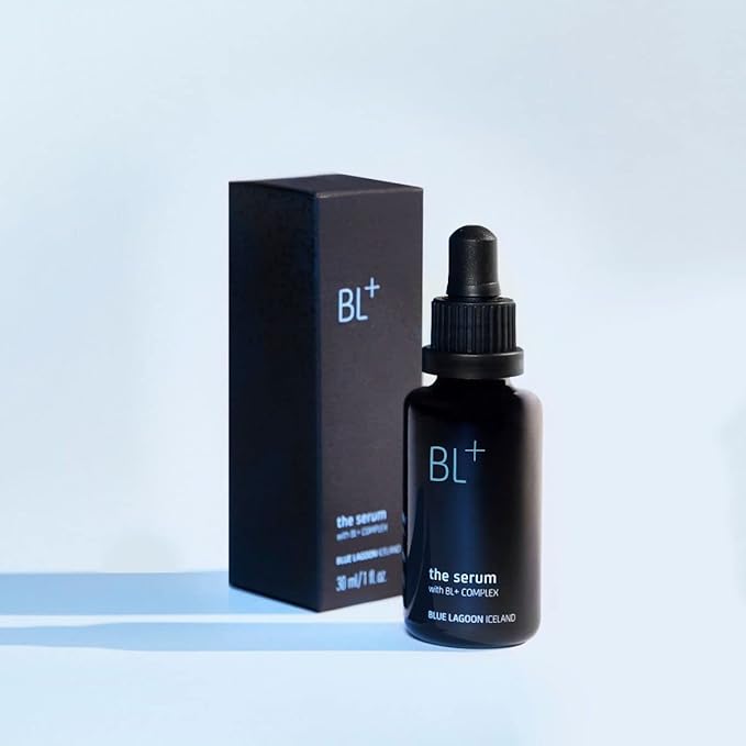 Blue Lagoon - BL+ The Serum Daily Anti-Aging Facial Treatment | Sustainable, Bioactive Luxury Skincare (Mini, 0.5 fl oz | 15 ml)