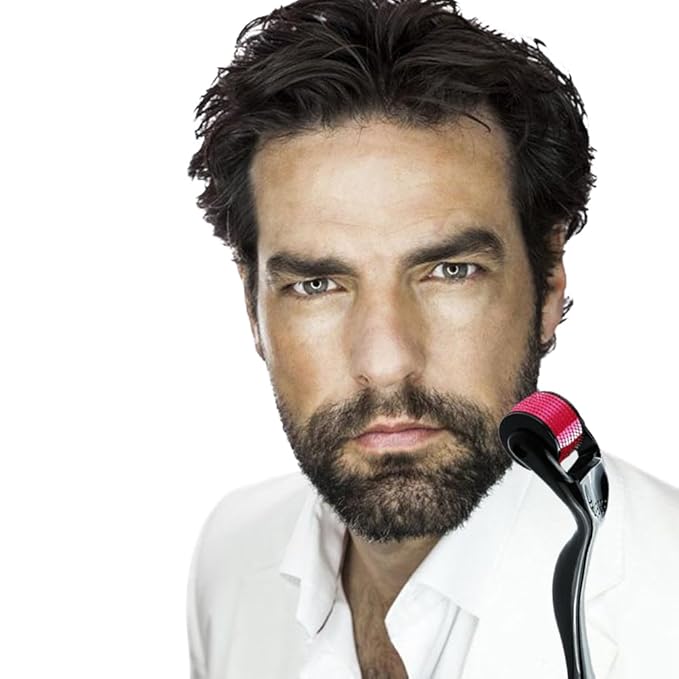 Derma Roller |540 Titanium Needles| Beard Derma Roller Hair Men, Beard Roller For Men and Women