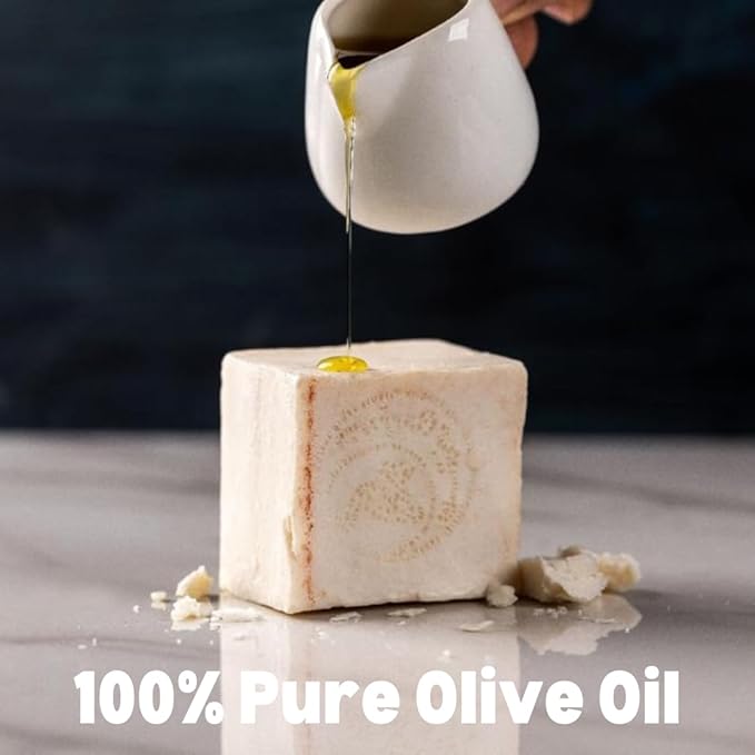 Dead Sea Mud Virgin Olive Oil Nabulsi Exfoliating Soap -1 Pack 4.4 OZ 100% Pure Olive Oil Soap Bar for Face & Body - Traditional with Real Scent - Chemical Free Soap Bar for Men & Women.