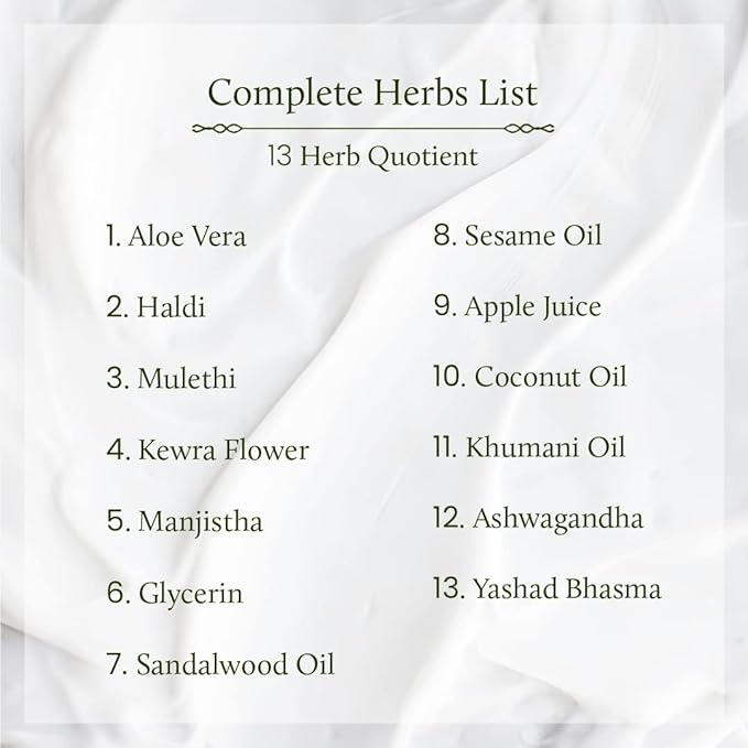 Blue Nectar Plant-Based Vitamin C Face Cream for Glowing Skin, Dark Spot Removal Cream for Men with Green Apple and Almond Oil (13 Herbs, 1.76Oz)