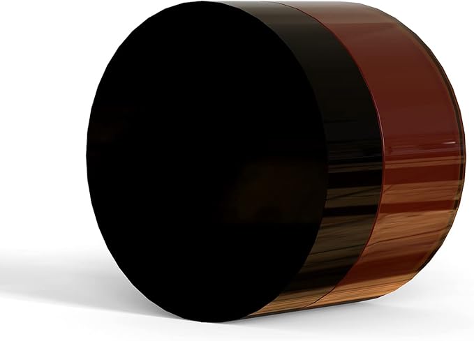 1 oz Amber Plastic Cosmetic Jars Leak Proof Container with Black Lid for Cream, Lotion, Powder, ointment, Beauty Products etc, 12 Pcs.