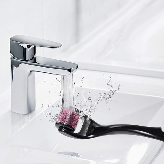 Derma Roller 0.5mm Microneedles Roller for Face, Scalp & Beard - Derma Roller, skin care Scalp Roller | Safe for Beginners | For Both Women & Men