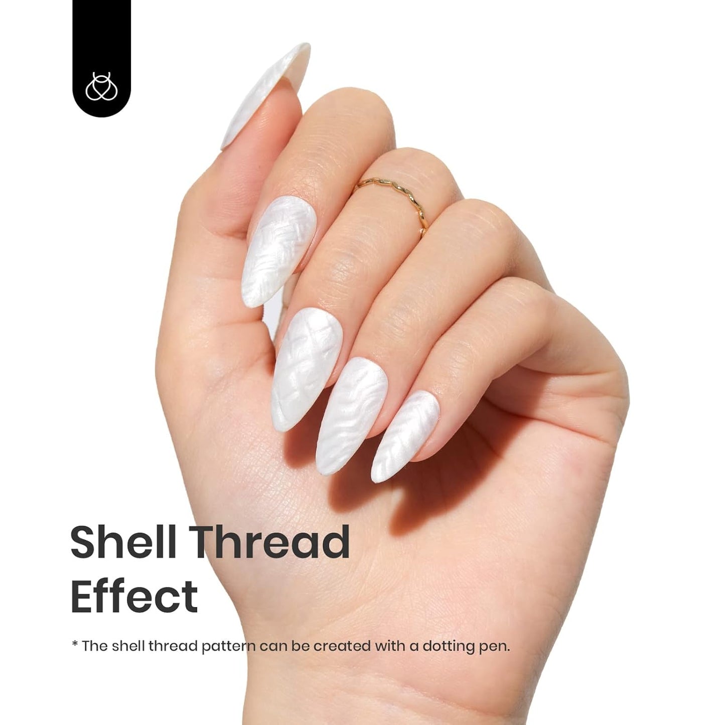 Beetles Pearl White Gel Nail Polish, 15ml 0.5Oz Pearl Shimmer White Mermaid Pearlescent Shell Nail Gel Polish Soak Off Uv Led Curing Requires Manicure Salon DIY Home Gifts for Wome