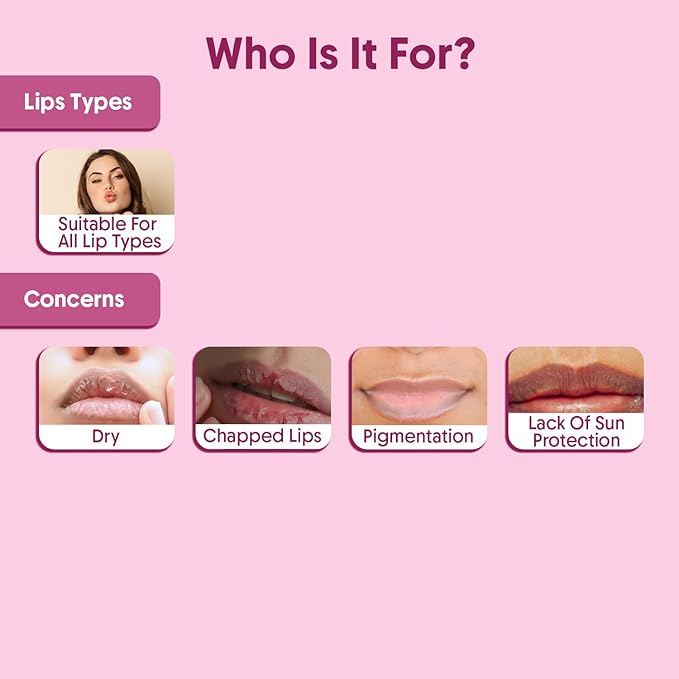 Beetroot Lip Scrub with Shea Butter & Cocoa Butter – For Dark, Chapped & Pigmented Lips – Suitable for Men and Women - 0.5 FL Oz / 15gm