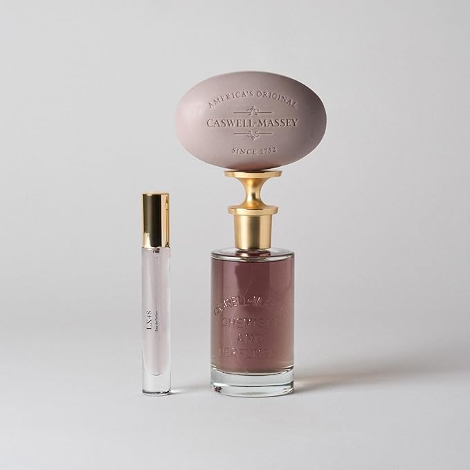 Caswell-Massey LX48 Natural Bar Soap for Men, Moisturizing Body Soap Bar for All Skin Types, Made with Essential Oils & Plant-Based Formula for Soft Skin, Made in USA, 5.8 oz