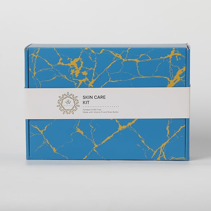 30 Pcs Men Facial Skin Care Set, Luxury Bath & Beard Gift Set for Men, Spa & Self-Care Gift, Clay Mask, Cleanser, Beard Oil, Cologne Present, Birthday, Christmas, Valentines, Father Day, Boyfriend