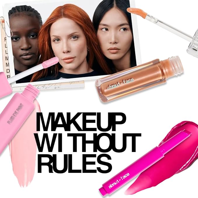 about-face Matte Fluid Eye Paint Hidden Garden – High-Pigment Liquid Eyeshadow, Long-Lasting, No-Budge Matte Finish, Vegan & Cruelty-Free (Deep Greige)