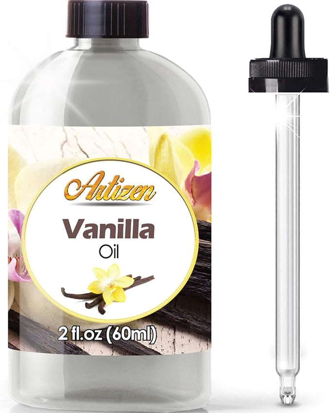 Artizen Vanilla Essential Oil (100% Pure & Natural - Undiluted) Therapeutic Grade - Huge 2oz Bottle for Aromatherapy, Relaxation, Skin Therapy & More - Vanilla Oil - Bulk Vanilla Essential Oil