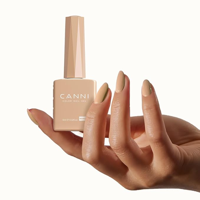 CANNI 6 Colors 9 ML Hema-Free Brown Gel Nail Polish Set, Fall Light Brown Nude Blue Gel Polish Kit, Soak Off LED Nail Gel Manicure Kit DIY at Home Salon Gifts