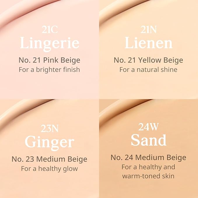 CLIO Kill Cover Mesh Glow Cushion Foundation ([Refill Included] 15g*2, 21N LINEN), Glass Skin, Long-Lasting, Lightweight, Buildable Coverage, Glowy Skin Makeup