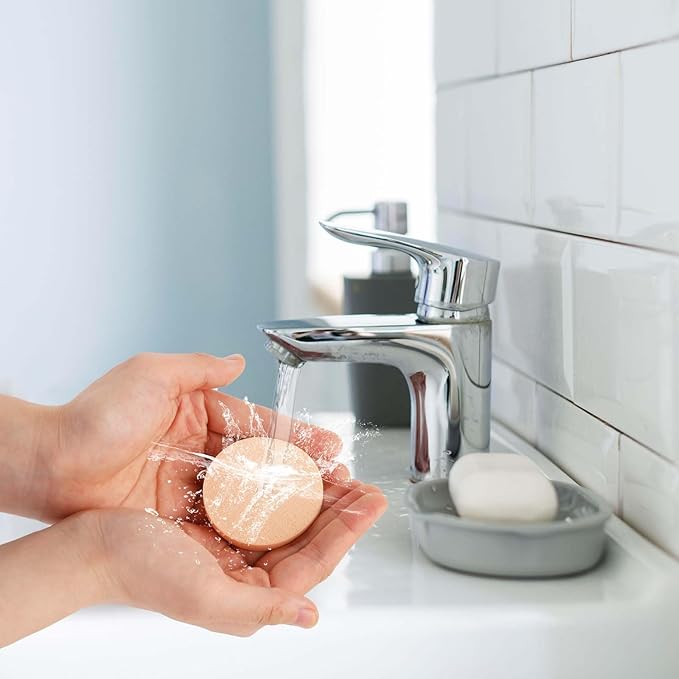 12 Pcs Round Makeup Sponges for Foundation Facial Powders Puff Cosmetic Sponge Round Foam Pad Powders Blender(Skin Color)