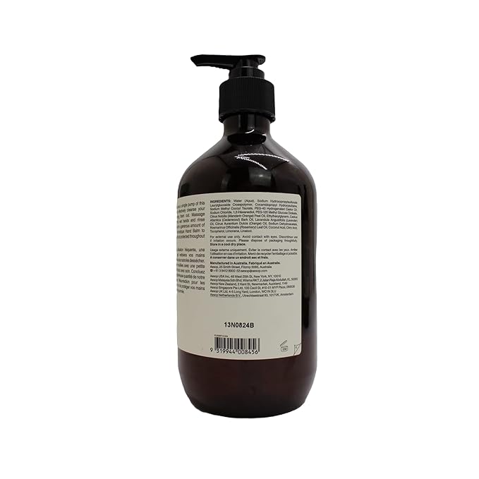 Aesop Resurrection Aromatique Hand Soap, Geranium Leaf Body Wash| Paraben, Cruelty-free & Vegan | 16.9 oz