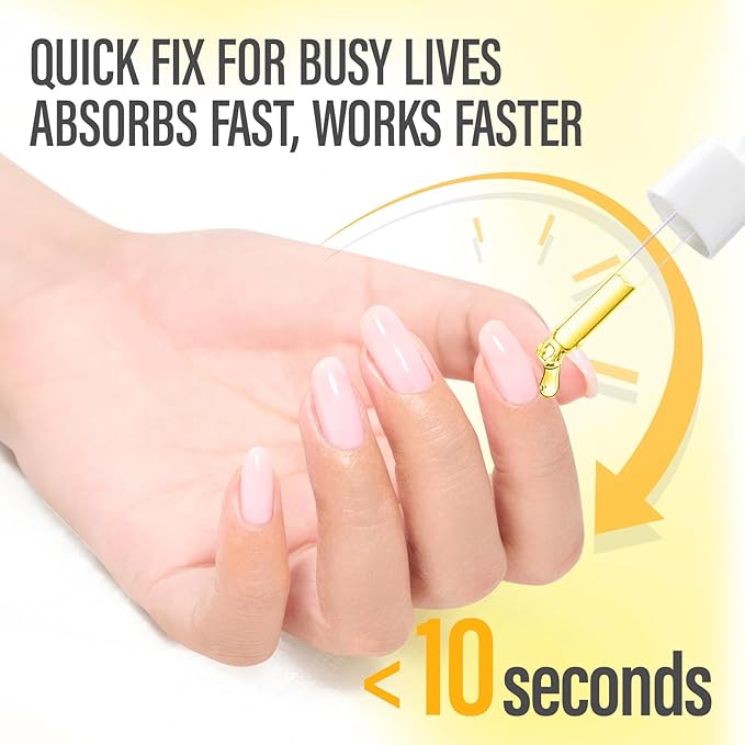 CHUCHU Nail Strengthener - Pineapple Scent Nail Repair Growth Moisturizing Treatment - Natural Jojoba Vitamin B & E Cuticle Oil for Dry Cracked Nails