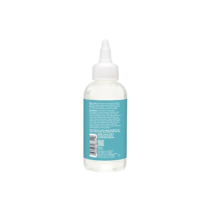 DERMA-E Scalp Exfoliating Rinse, Clarifying Rescue for Scalp Relief, Color-Safe pH Balance and Dandruff, 4 fl oz