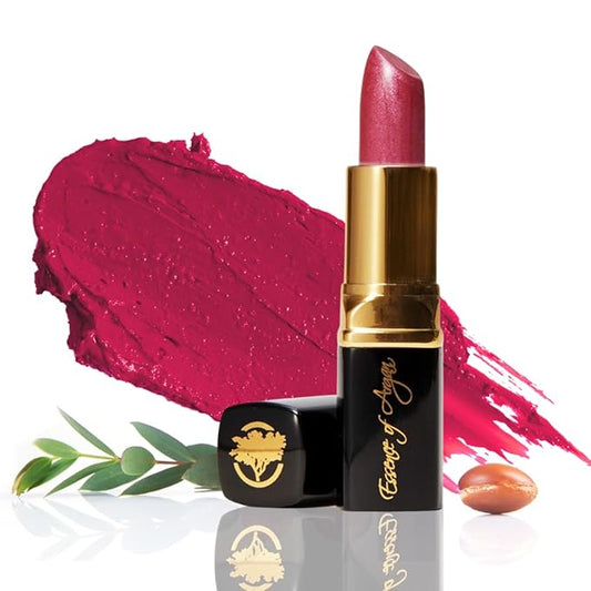 Essence Of Argan Deep Moisturizing Pink Lipstick with Organic Argan Oil, Shea Butter, Jojoba Oil & Aloe Vera Hydrating Lip Care, Precious Pink