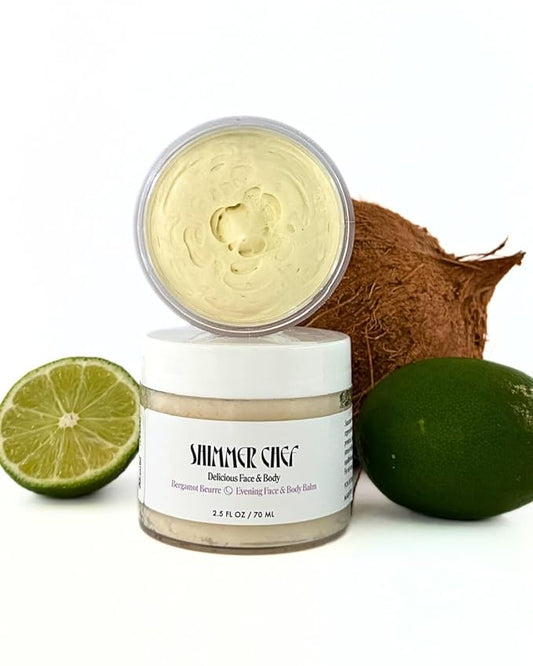 Bergamot Beurre Evening Face & Body Balm | Skin & Mind Skincare with Bergamot, Aloe, Shea & Mango Butters | Comforts & Hydrates | Promotes Relaxation for Radiant Skin | 2.5 oz