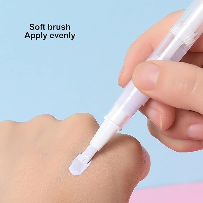 3 PCS Transparent Twist Pens, 4.5ml Rotating Reusable Cuticle Oil Pen Nail Oil Container Applicator with Brush Tip for Skin Care Nail Care Home Travel