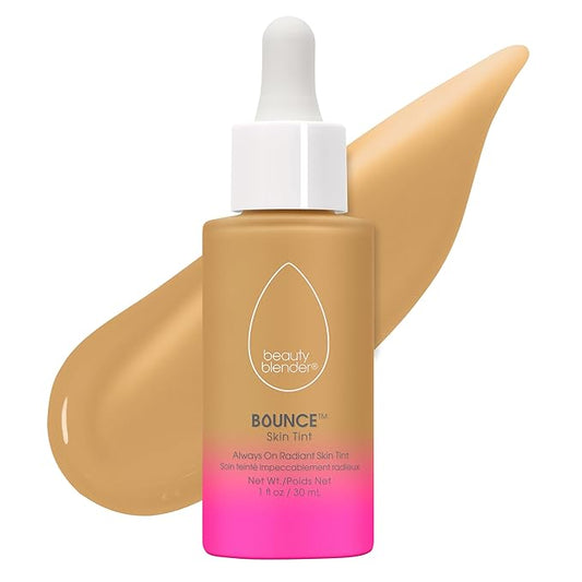 Beautyblender 12-Hour Always on Radiant Skin Tint, Breathable Serum Foundation Stays Put for All Day Long Wear, Infused with Hyaluronic Acid & Niancinamide, Medium 4