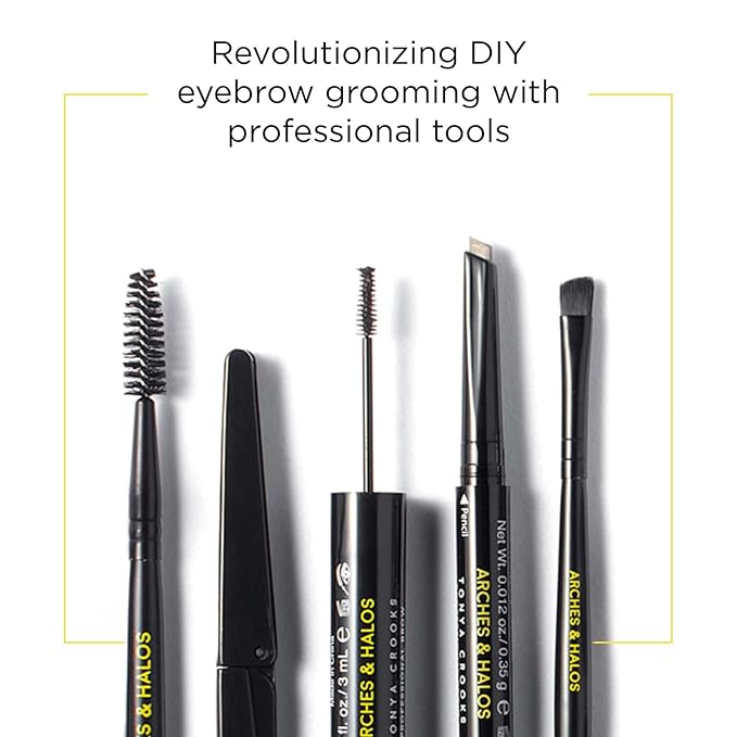 Arches and Halos Luxury Brow Building Pomade - Vegan Eyebrow Pomade - Creamy, Long Wearing Color for Clean, Defined Brows - Espresso - 0.1 oz