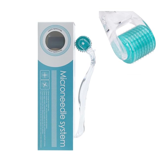 Derma Roller 0.25mm Titanium Microneedling Toolwith 192 Micro Needles & Hygienic Case for Personal Use