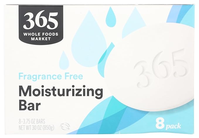 365 by Whole Foods Market, Fragrance Free Bar Soap, 30 Ounce, 8 Count