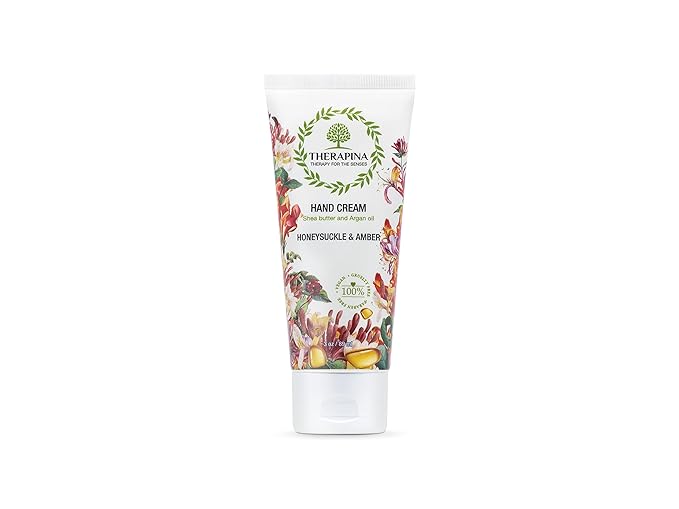 Aromatherapy Honeysucke Amber Hand Cream for Dry Skin – Shea Butter Hand Cream for Women and Men with an Awakening, Long-Lasting Scent – Vegan Hand Cream Lotion for Dry Skin, 3 Oz.