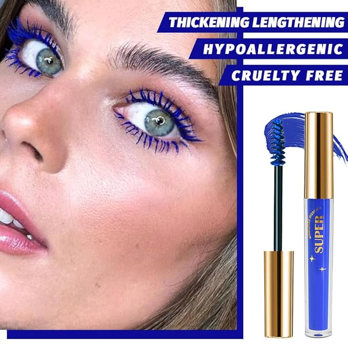 Colored Mascara for Eyelashes, Voluminous Colorful Mascara Set, Pink Purple Blue Green Red Teal Lash Pack - Lengthening, Defining, Curling, Multiplying Formula, Cruelty-Free & Waterproof