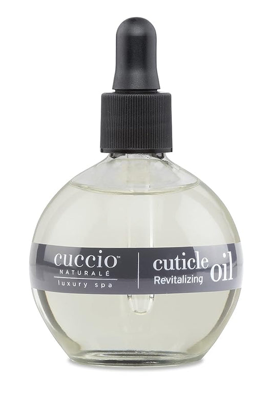 Cuccio Naturale Revitalizing ,Hydrating Oil For Repaired Cuticles Overnight - Remedy For Damaged Skin And Thin Nails - Paraben, Cruelty-Free Formula - Peach And Vanilla - 2.5 Oz