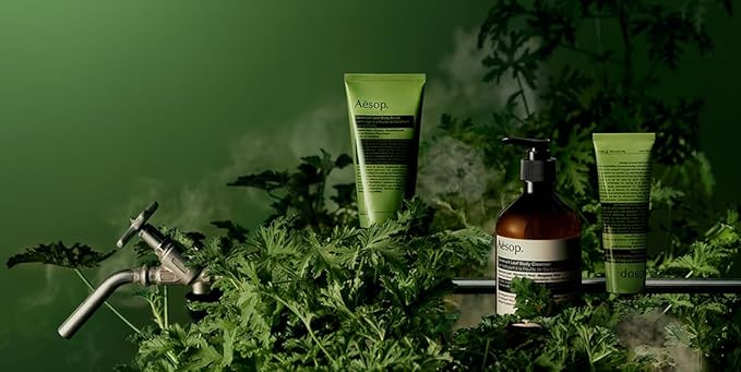 Aesop Geranium Leaf Body Cleanser Refill | Invigorating Gentle Cleansing Gel | Green, Citrus, Fresh | 16.9 fl oz