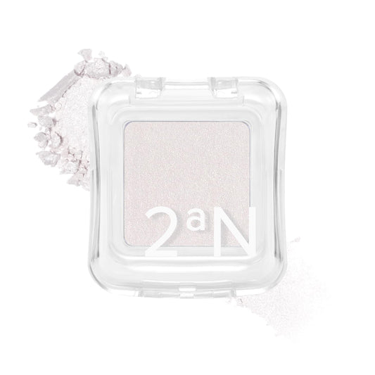 2aN Pure Glash Highlighter WH01 Frosty – Glass-Like Sheen Powder Highlighter for a Natural, Radiant Glow | Buildable, Long-Lasting, Lightweight Formula