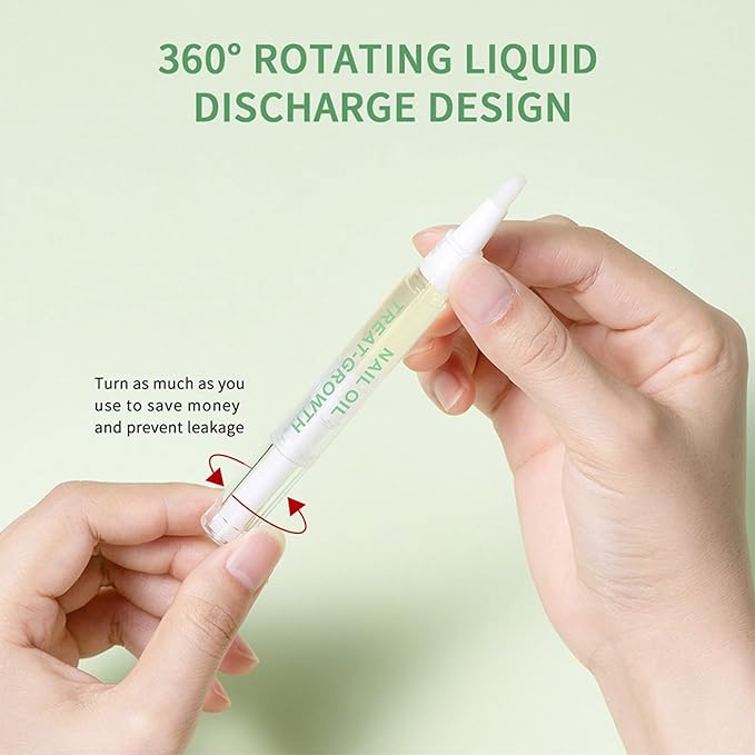 Cuticle Oil Pen, 2PCS Revitalizing Cuticle Oil Pen for Nails, Nail Oil for Nail Care & Nail Growth, Repaired Cuticles Overnight Cuticle Softener Nail Strengthener Protector Oil