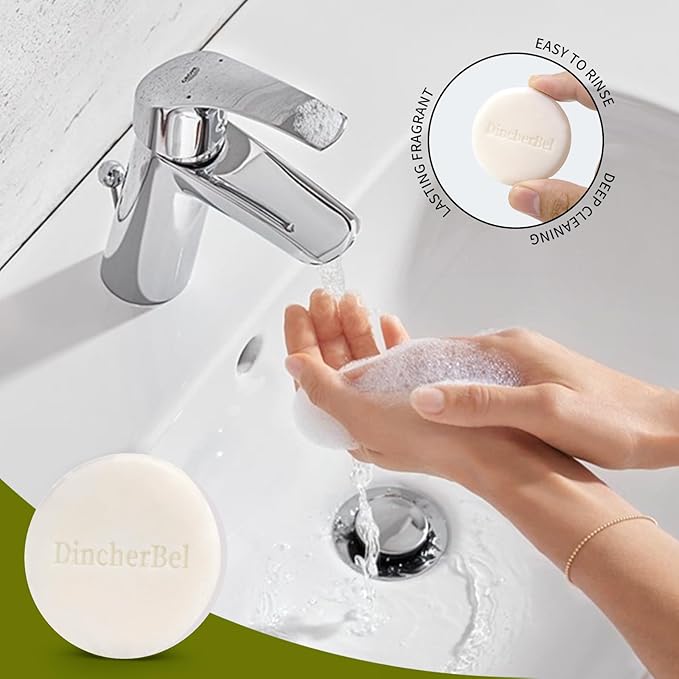 100 Pack 0.5oz Travel Soap, Mini Round Cleansing Bars Soap Bulk Travel Size, Individually Wrapped Toiletries Amenities for Hotel, Airbnb, Shelter, Camping and Traveling