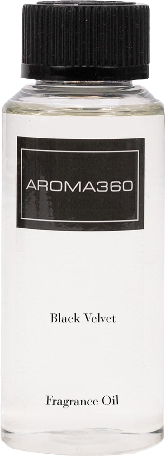 Aroma360 - Black Velvet Oil Blend - Aromatherapy Essential Fragrance Oil - Sandalwood, Warm Virginia Cedar & Beautiful Iris - 120ML 4.1 Fl oz