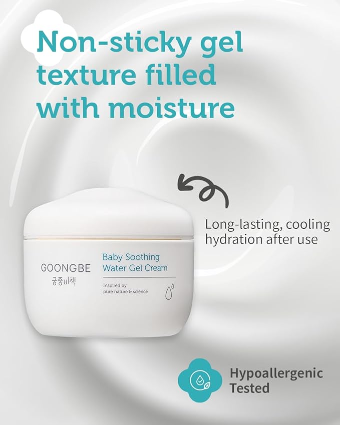 Baby Easy Wash Sun Lotion SPF 30 & Soothing Water Gel Cream - Korean Zinc Oxide Mineral Sunscreen & Cooling Moisturizer - Vegan Hypoallergenic for Ages 0-3, Lotion 2.11oz & Gel Cream 3.38oz