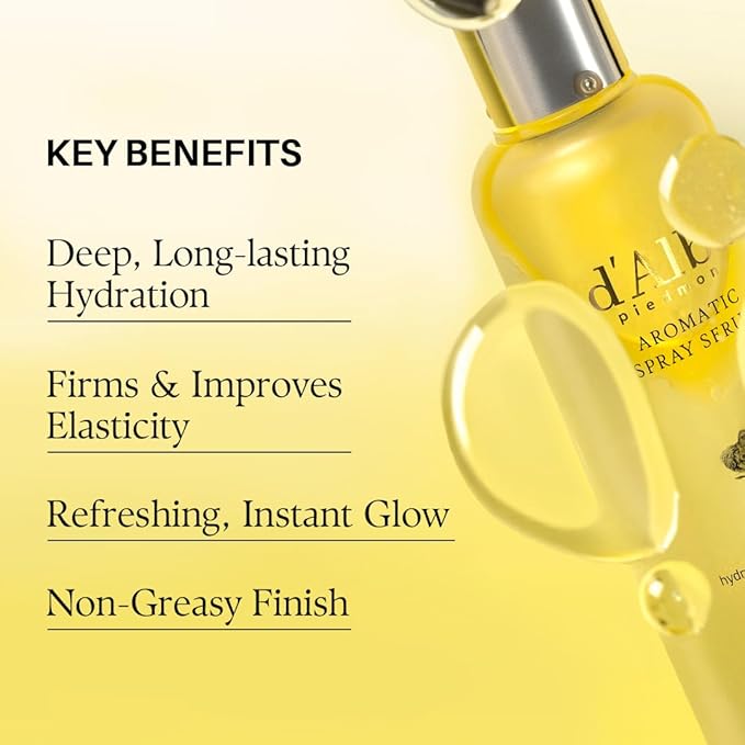 d'alba Piedmont Italian White Truffle First Aromatic Spray Serum, Fragrant VEGAN Glowy Antioxidant Face Mist, Deep Hydration Skin Firmness, Korean Skin Care (4.05 fl.oz)